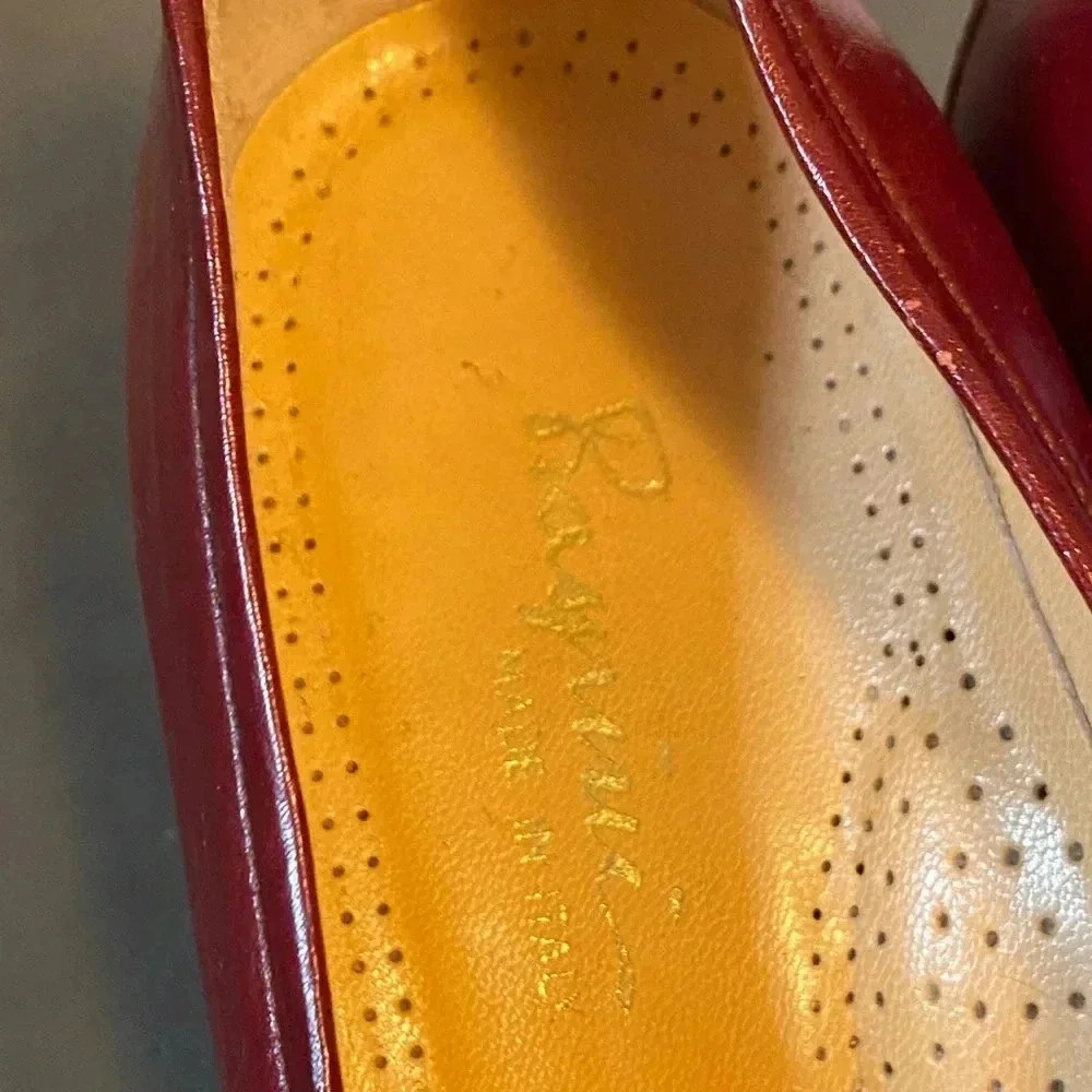Rasprini Womens Vintage Leather Loafer Shoes - Picture 6 of 9